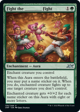 Fight the ________ Fight - Unfinity - U - 138