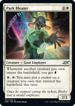 Park Bleater - Unfinity - U - 21