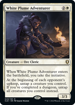 White Plume Adventurer - Commander Legends: Battle for Baldur's Gate - R - 49
