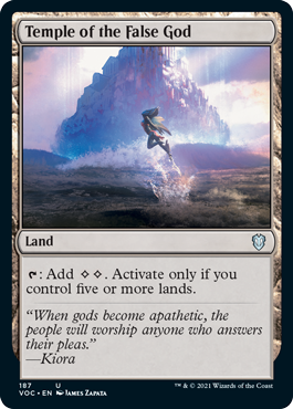 Temple of the False God - Commander: Innistrad: Crimson Vow - U - 187