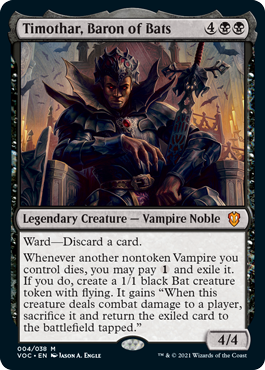 Timothar, Baron of Bats - Commander: Innistrad: Crimson Vow - M - 4
