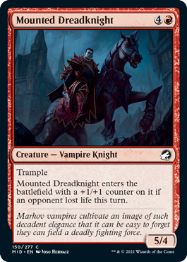 Mounted Dreadknight - Innistrad: Midnight Hunt - C - 150