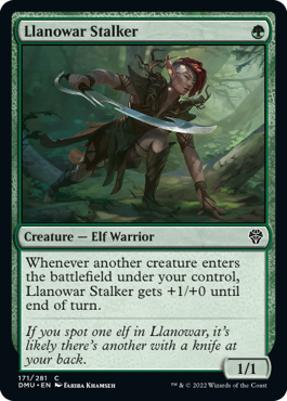 Llanowar Stalker - Dominaria United - C - 171