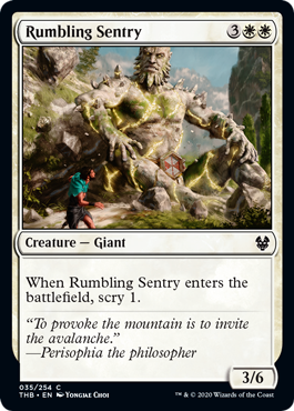 Rumbling Sentry - Theros Beyond Death - C - 35