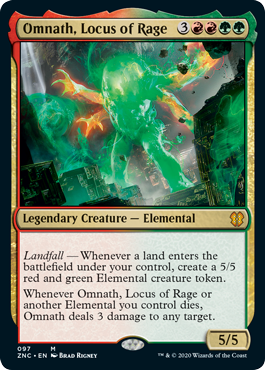 Omnath, Locus of Rage - Commander: Zendikar Rising - M - 97