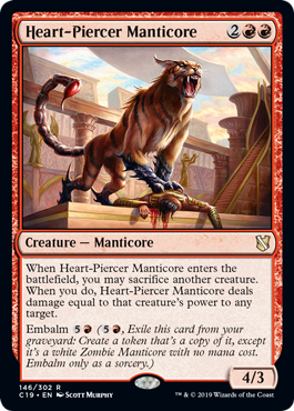 Heart-Piercer Manticore - Commander 2019 - R - 146