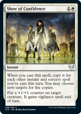 Show of Confidence - Strixhaven: School of Mages - U - 28