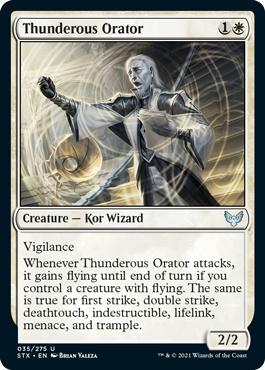 Thunderous Orator - Strixhaven: School of Mages - U - 35