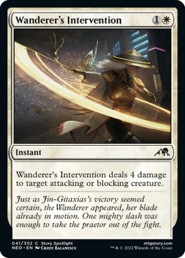 Wanderer's Intervention - Kamigawa: Neon Dynasty - C - 41