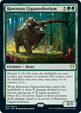 Ravenous Gigantotherium - Commander 2020 - R - 63