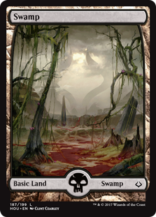 Swamp (187) - Full Art - Hour of Devastation - L - 187