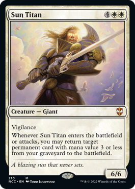 Sun Titan - Commander: Streets of New Capenna - M - 210