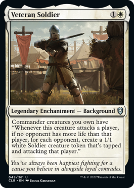 Veteran Soldier (Foil Etched) - Commander Legends: Battle for Baldur's Gate - U - 480