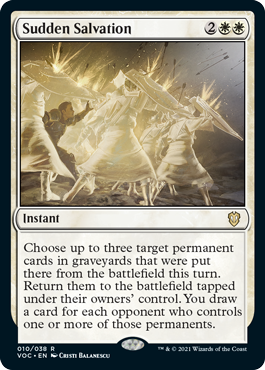 Sudden Salvation - Commander: Innistrad: Crimson Vow - R - 10