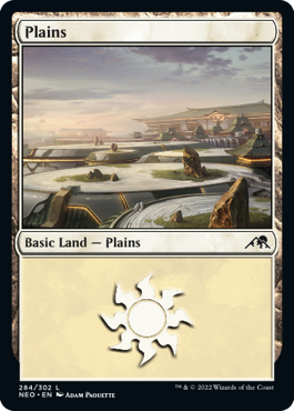 Plains (284) - Kamigawa: Neon Dynasty - L - 284