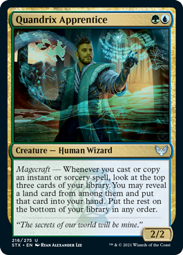 Quandrix Apprentice - Strixhaven: School of Mages - U - 216