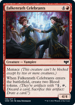 Falkenrath Celebrants - Innistrad: Crimson Vow - C - 156