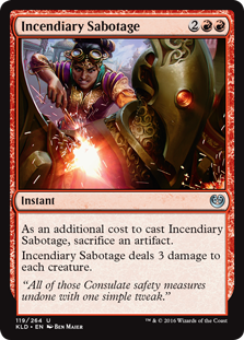 Incendiary Sabotage - Kaladesh - U - 119