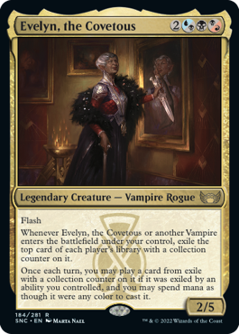Evelyn, the Covetous - Streets of New Capenna - R - 184