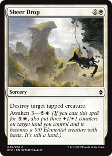 Sheer Drop - Battle for Zendikar - C - 48