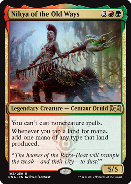 Nikya of the Old Ways - Ravnica Allegiance - R - 193