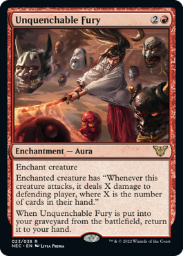 Unquenchable Fury - Commander: Kamigawa: Neon Dynasty - R - 23