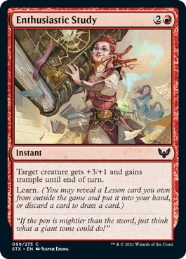 Enthusiastic Study - Strixhaven: School of Mages - C - 99