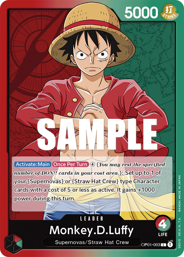 Monkey.D.Luffy (003) - Romance Dawn - L - OP01-003