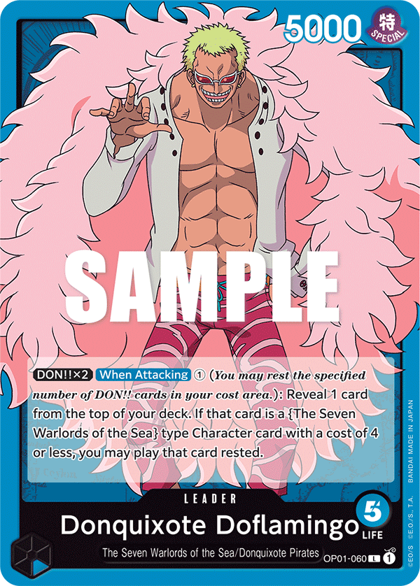 Donquixote Doflamingo (060) - Romance Dawn - L - OP01-060