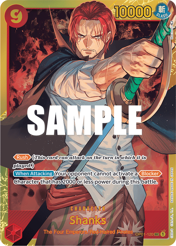 Shanks - Romance Dawn - SEC - OP01-120