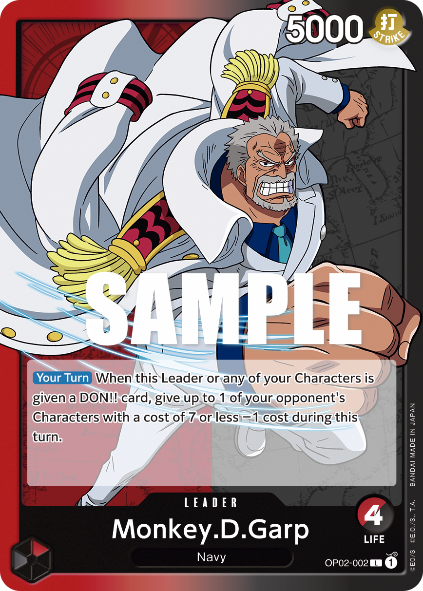 Monkey.D.Garp (002) - Paramount War - L - OP02-002