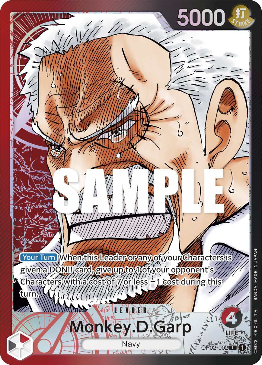 Monkey.D.Garp (002) (Alternate Art) - Paramount War - L - OP02-002
