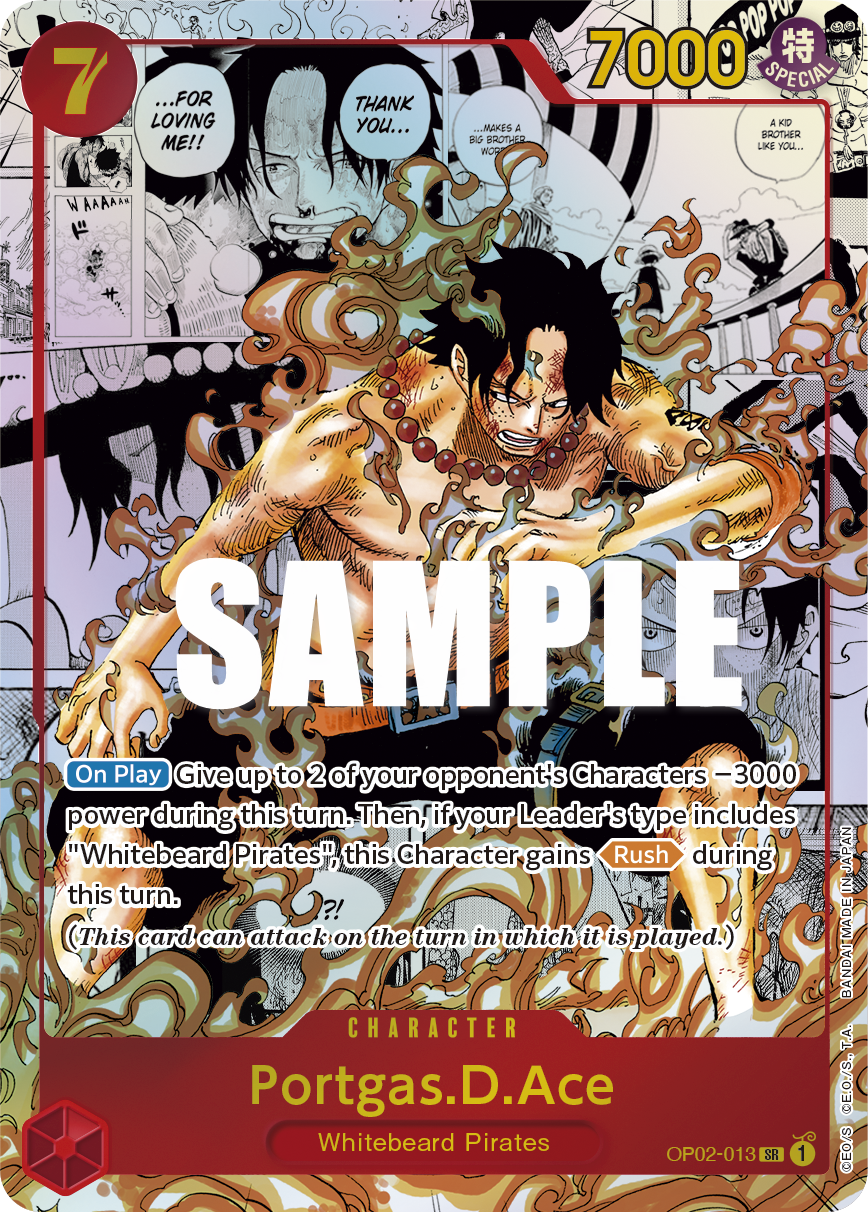 Portgas.D.Ace (Parallel) (Alternate Art) - Paramount War - SR - OP02-013