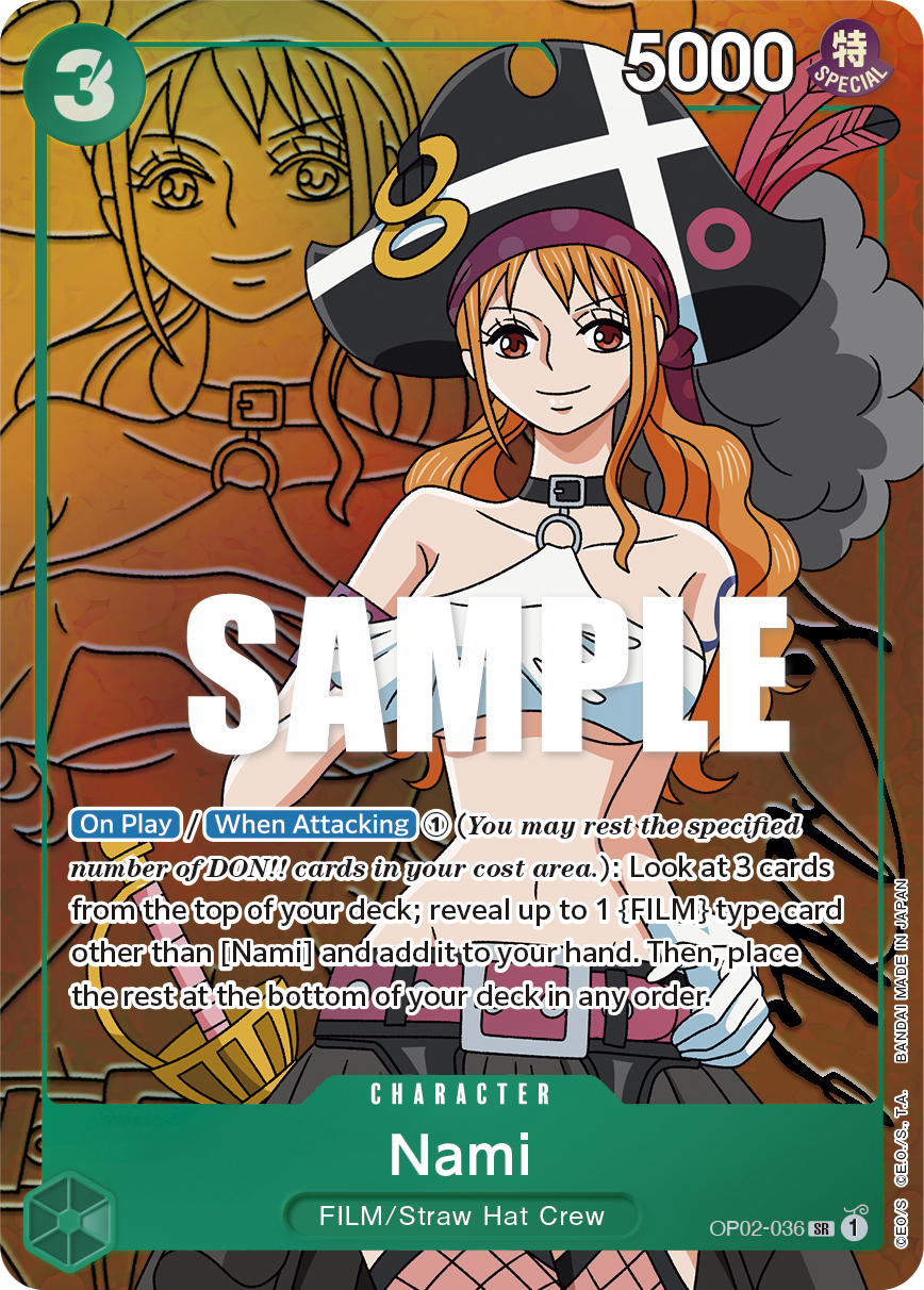 Nami (Alternate Art) - Paramount War - SR - OP02-036