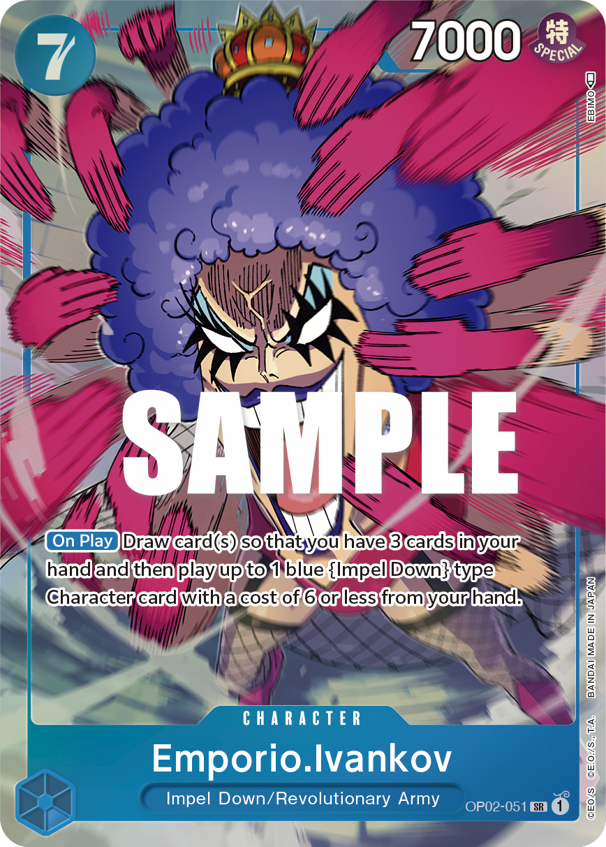 Emporio.Ivankov (051) (Alternate Art) - Paramount War - SR - OP02-051