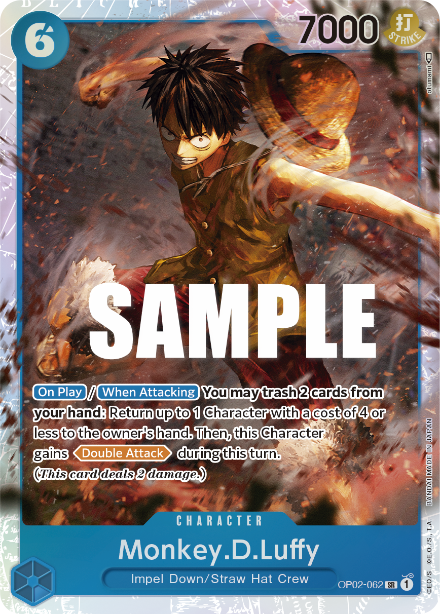 Monkey.D.Luffy (062) - Paramount War - SR - OP02-062