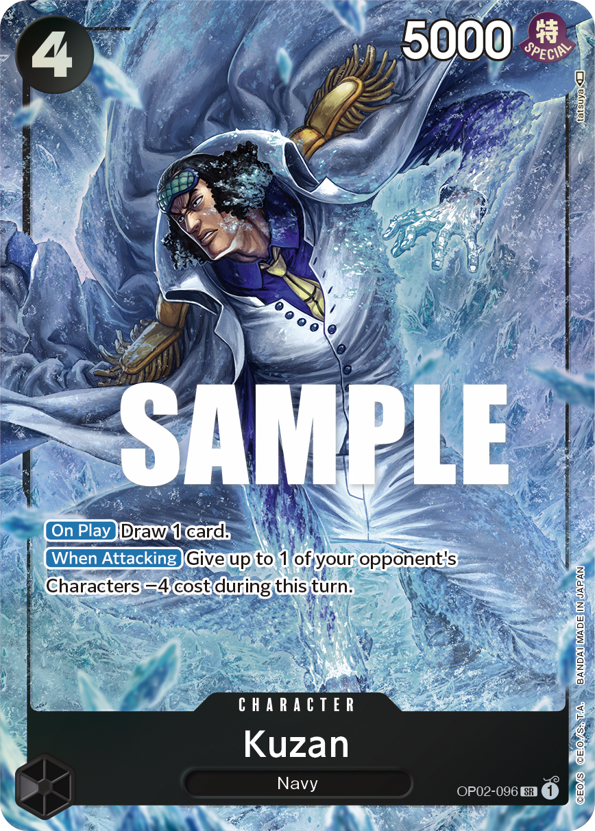 Kuzan (096) (Alternate Art) - Paramount War - SR - OP02-096