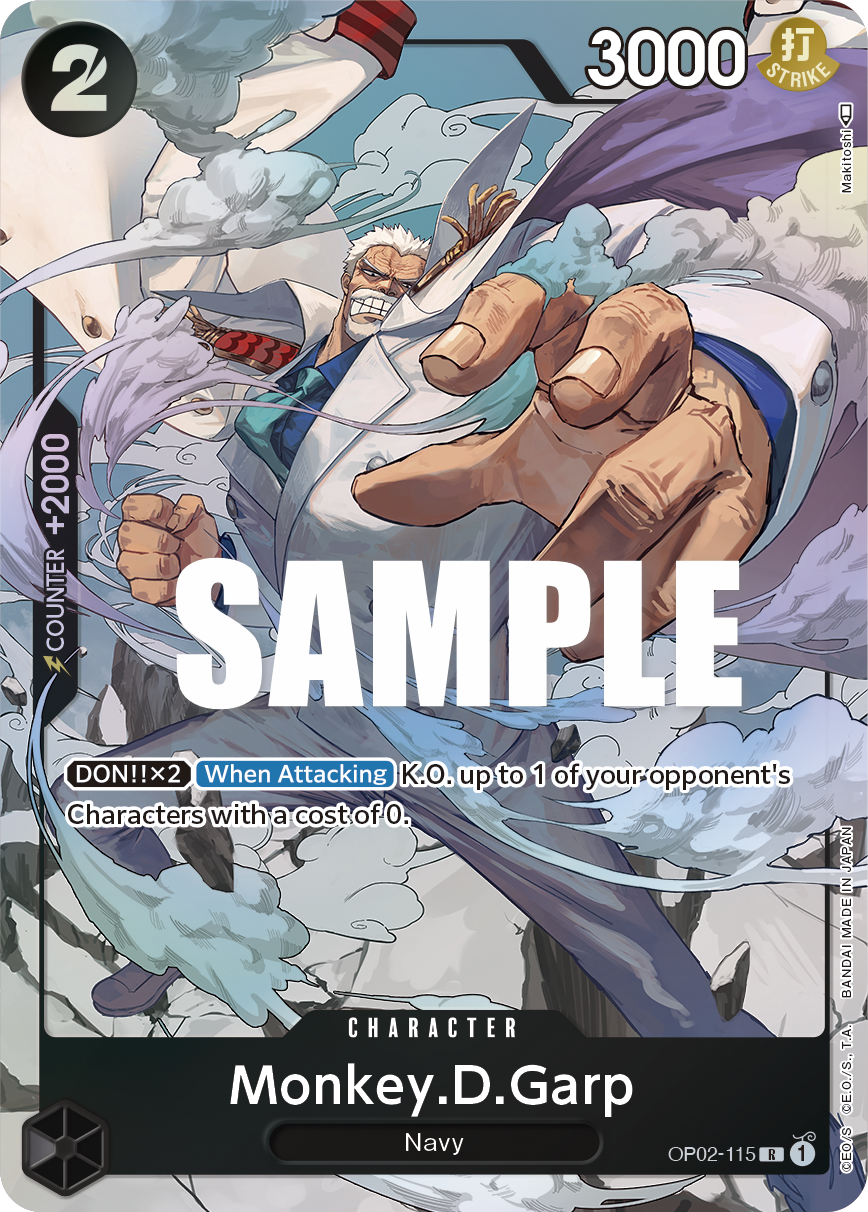 Monkey.D.Garp (115) (Alternate Art) - Paramount War - R - OP02-115