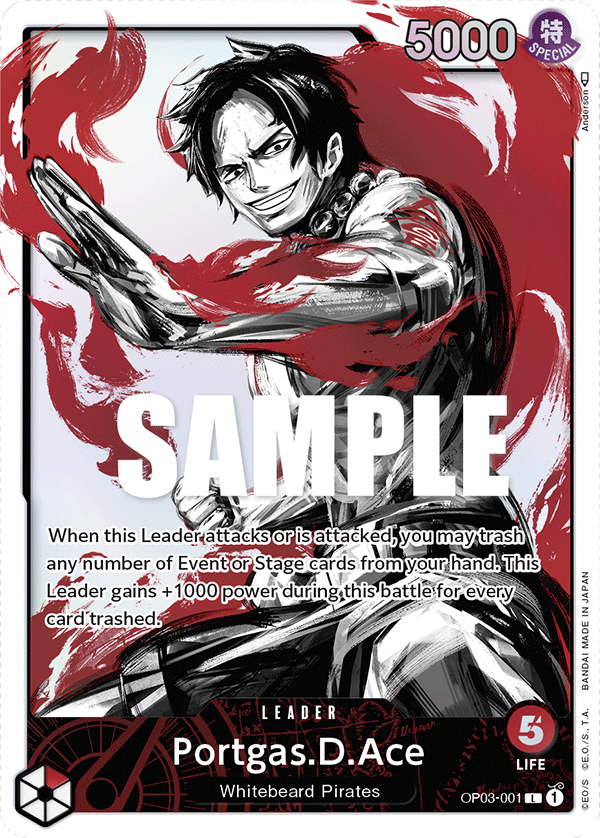 Portgas.D.Ace (Alternate Art) - Pillars of Strength - L - OP03-001