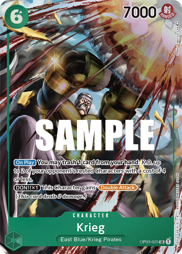 Krieg (Alternate Art) - Pillars of Strength - SR - OP03-025