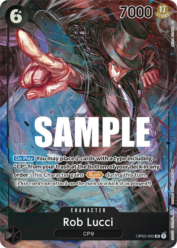 Rob Lucci (092) (Alternate Art) - Pillars of Strength - SR - OP03-092