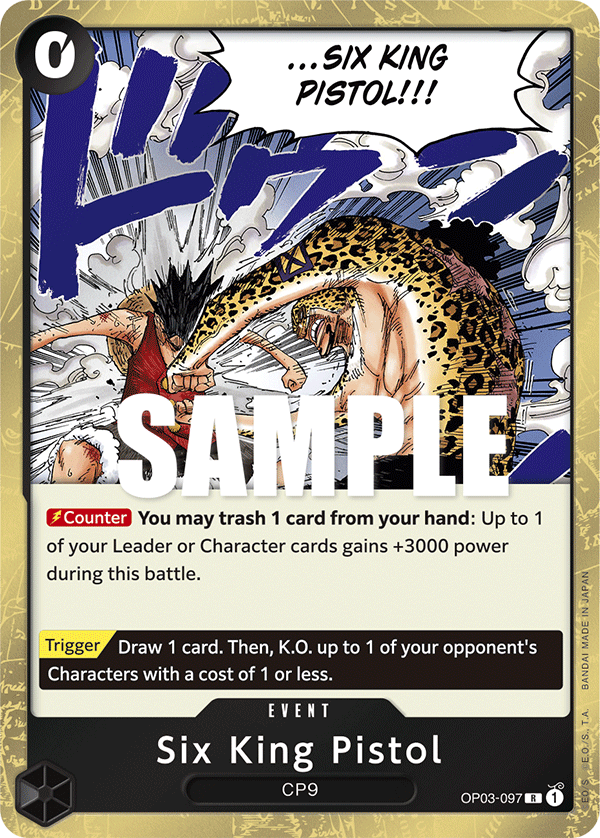 Six King Pistol - Pillars of Strength - R - OP03-097