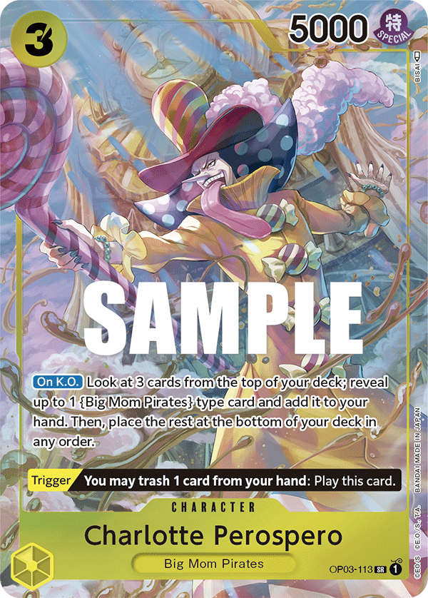Charlotte Perospero (Alternate Art) - Pillars of Strength - SR - OP03-113