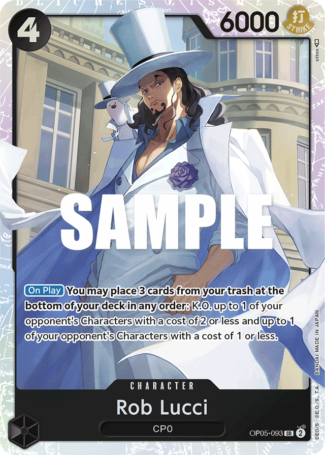 Rob Lucci (093) - Awakening of the New Era - SR - OP05-093