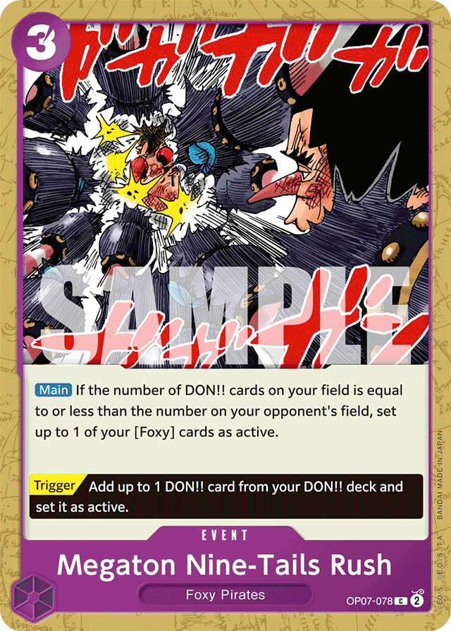Megaton Nine-Tails Rush - 500 Years in the Future - C - OP07-078