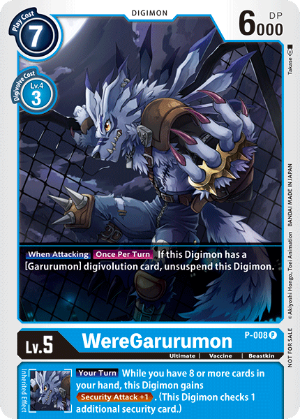 WereGarurumon - P-008 - Digimon Promotion Cards - Promo - P-008 P