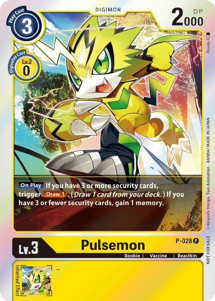 Pulsemon - P-028 (Double Diamond Pre-Release) - Digimon Promotion Cards - Promo - P-028 P