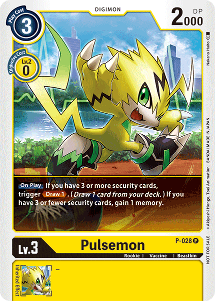Pulsemon - P-028 - Digimon Promotion Cards - Promo - P-028 P