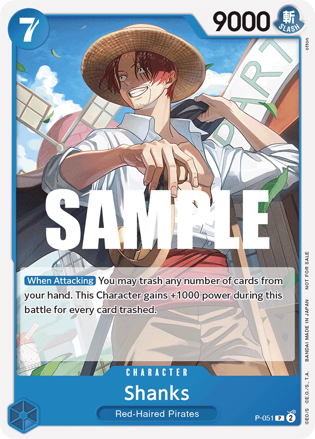 Shanks (Sealed Battle Kit Vol. 1) - One Piece Promotion Cards - PR - P-051