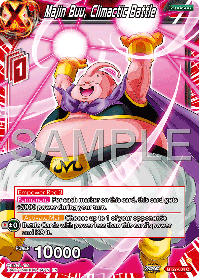 Majin Buu, Climactic Battle - History of Z - Common - BT27-004